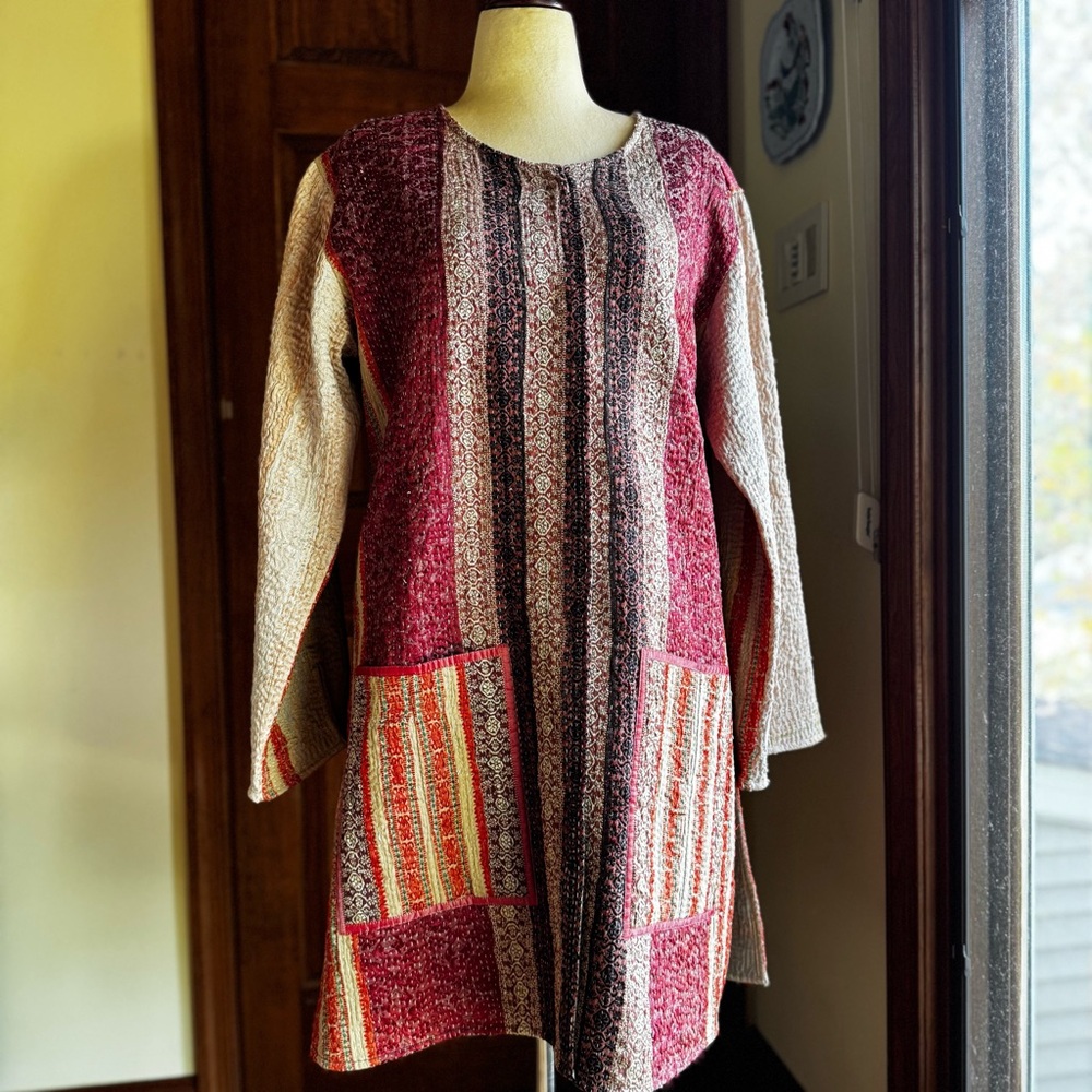 Harshita Designs Cotton Kantha Coat NWT Sz L